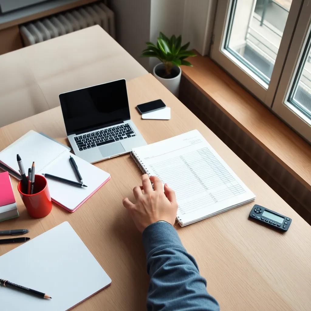 Moderne enveloppen systeem voor wekelijks budgetteren