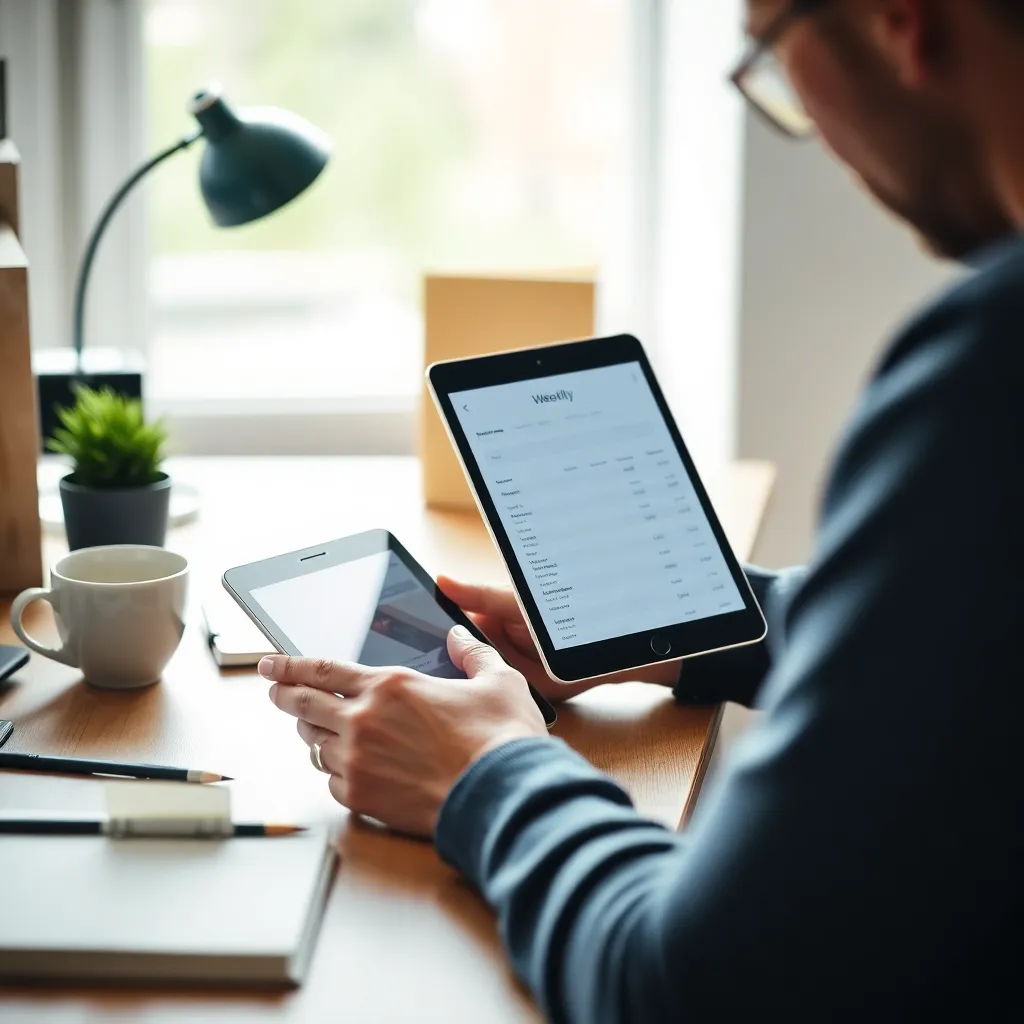 Nederlandse budgettering app op smartphone