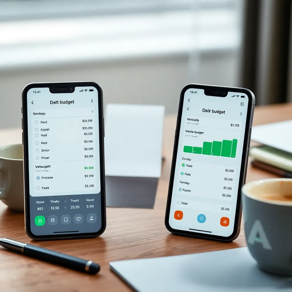 Persoon werkt aan laptop met budgetapp en kalender