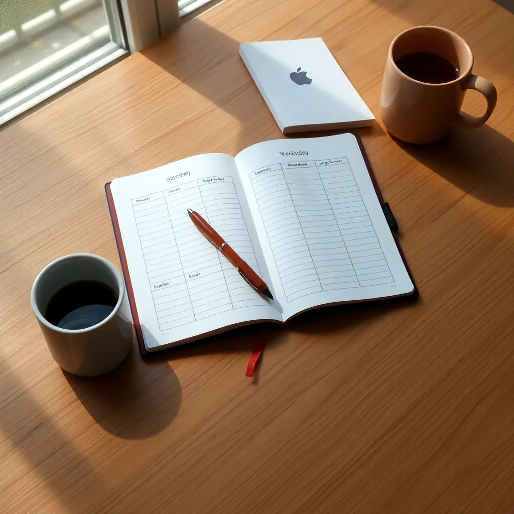 Verschillende gelabelde enveloppen met contant geld voor wekelijkse uitgaven